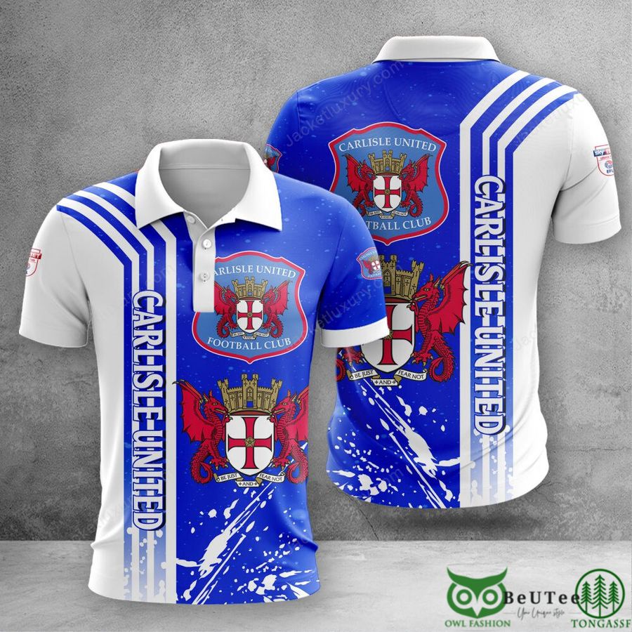 Carlisle United Logo EPL 3D Polo Tshirt Hoodie