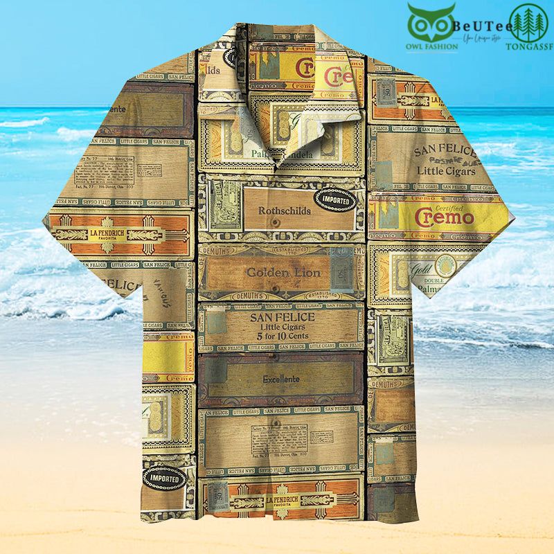 Cigar Boxes Hawaiian Shirt