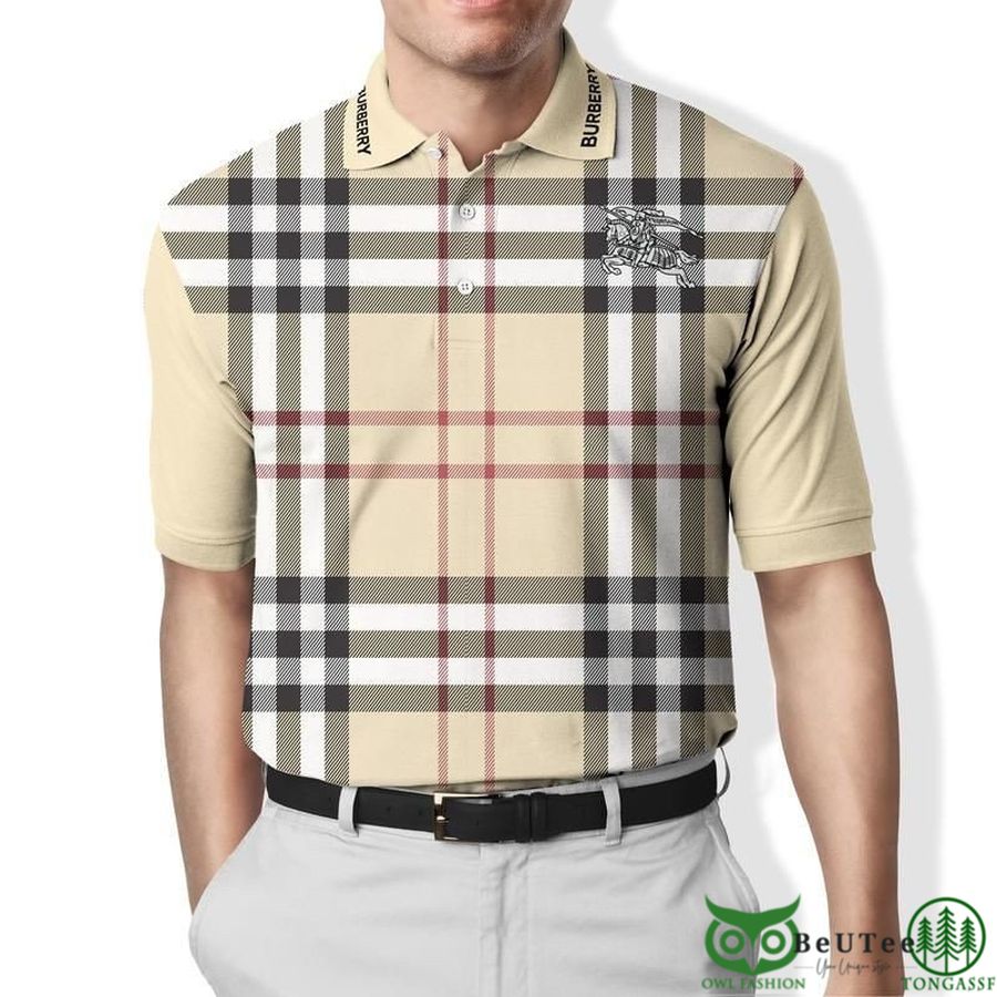 Limited Edition Burberry Caro with Logo on the Left Polo Shirt