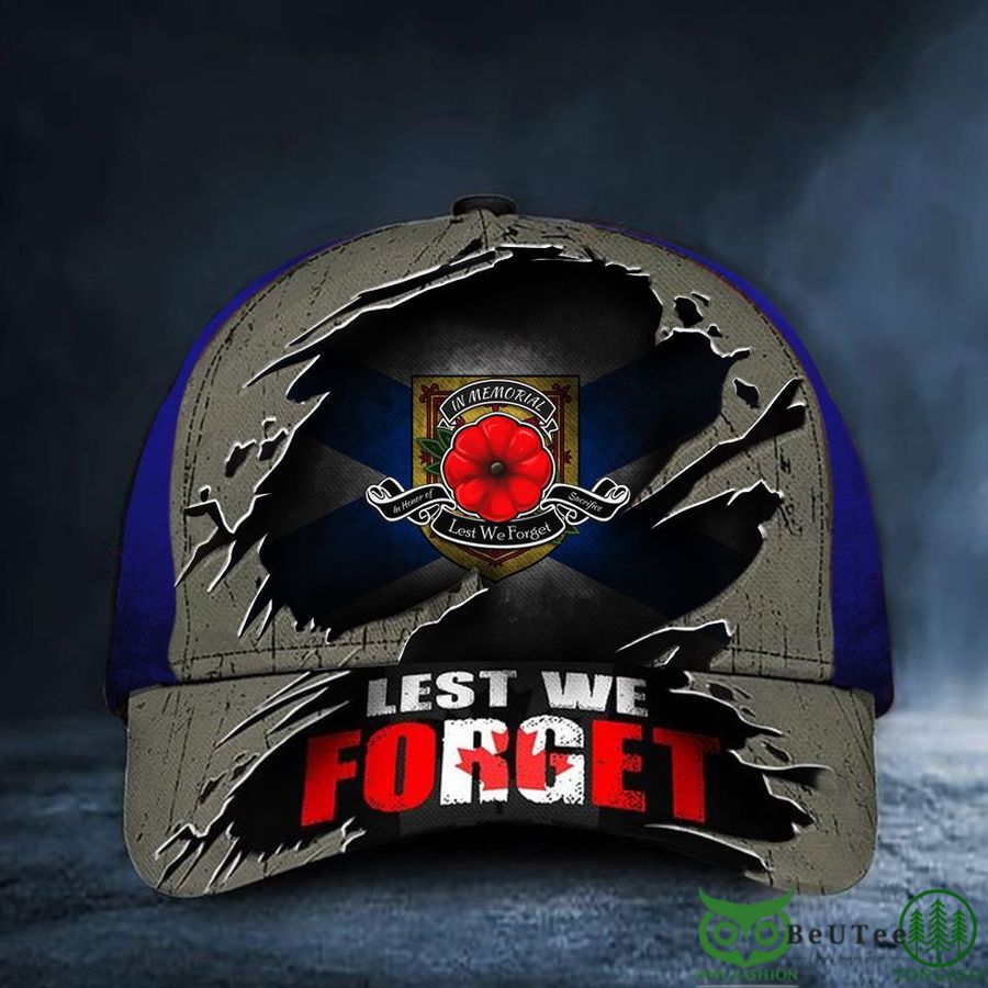 Nova Scotia Lest We Forget Poppy Canada Patriotic Veterans Classic Cap