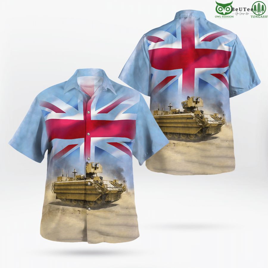 British Army Bulldog Armoured Fighting Vehicles Hawaiian Shirt