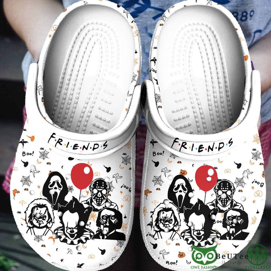 Limited Halloween Horror Character White Clogs 