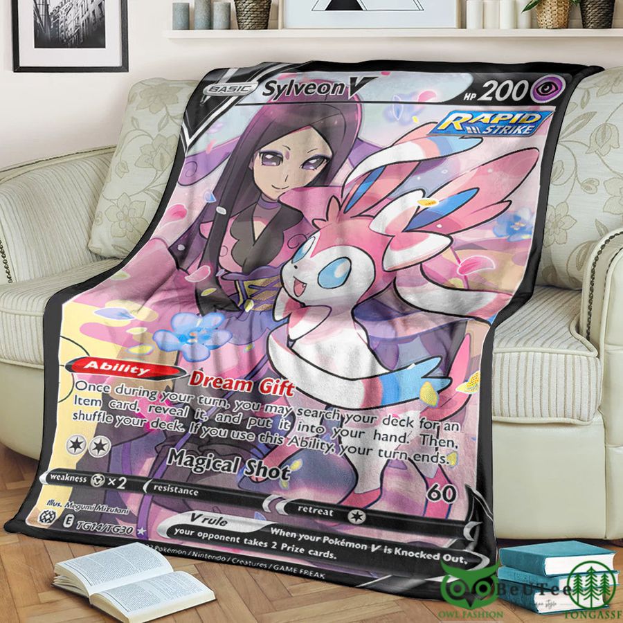 Anime Sylveon V 2022 Soft Blanket