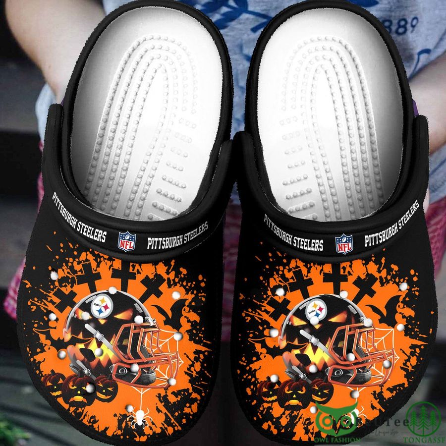 NFL Pittsburgh Steelers Helmet Halloween Clogs