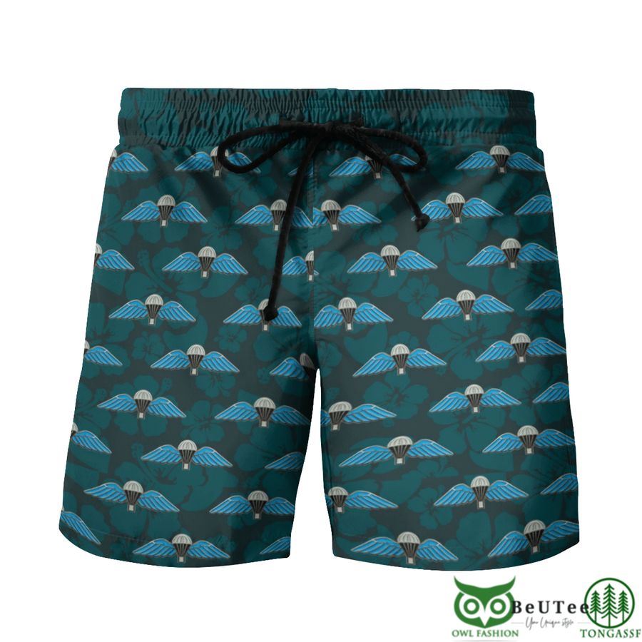 UK Parachute Regiment Wings Pin Badge Beach Shorts