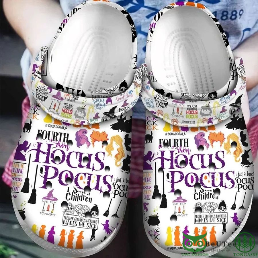 Hocus Pocus Halloween Symbols Clogs 