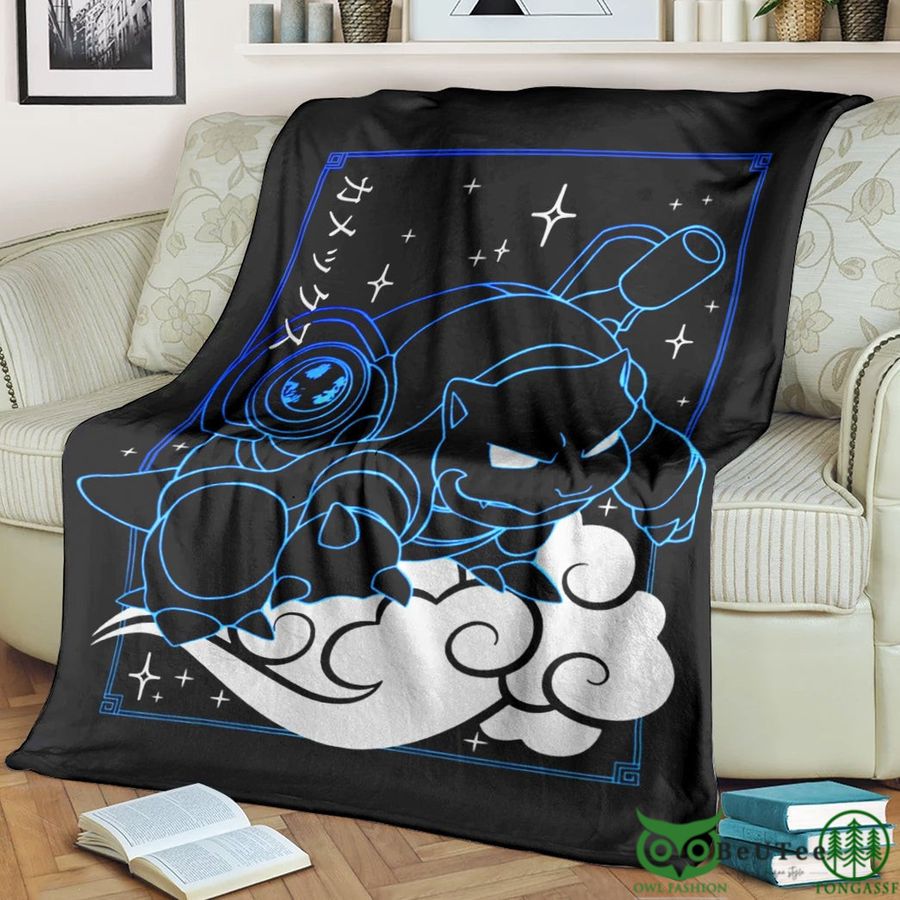 Anime PKM Blastoise Soft Blanket