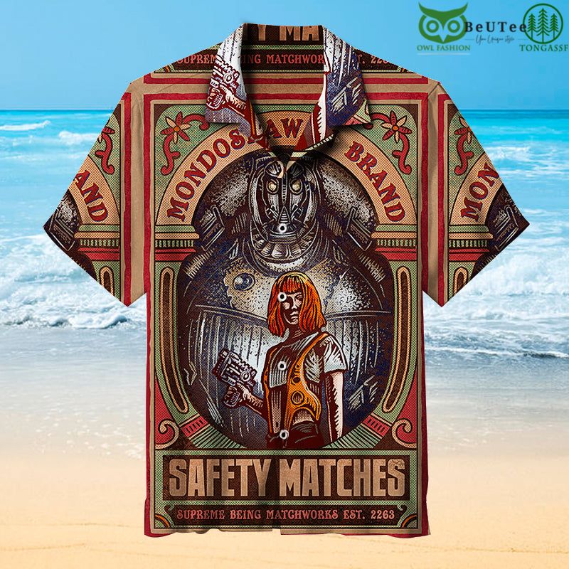 Fifth Element Matchbox Art Hawaiian Shirt