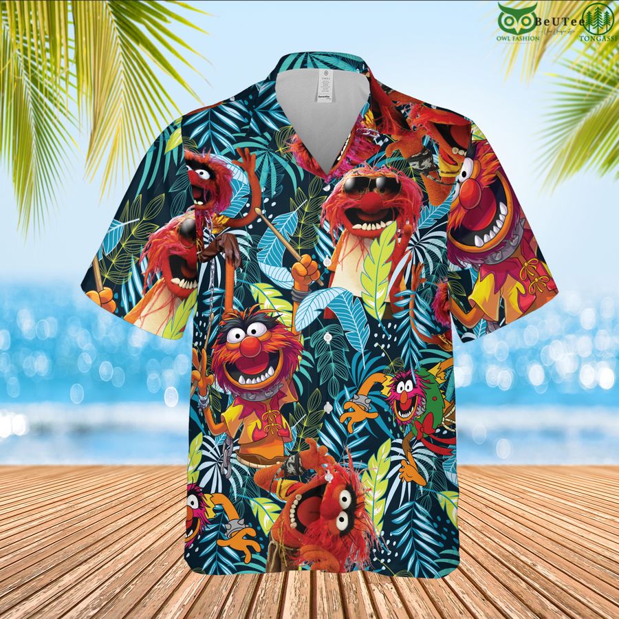 The Muppets Animal hyping Hawaiian Shirt
