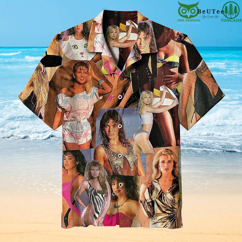 Pretty Girls Collage Hawaiian Shirt