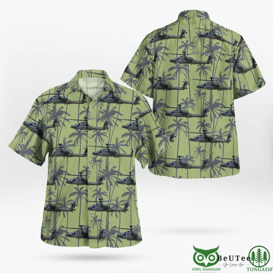 British Army Boeing AH-64E Guardian Hawaiian Shirt