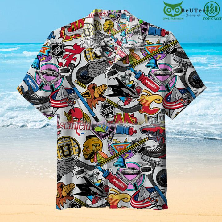 NHL Teams x 80s TV Shows Hawaiian Shirt