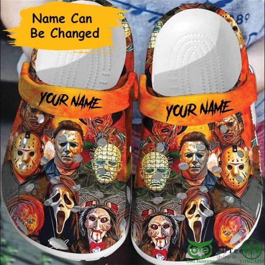 Personalized Halloween Ghost and Horror Characters Clogs 