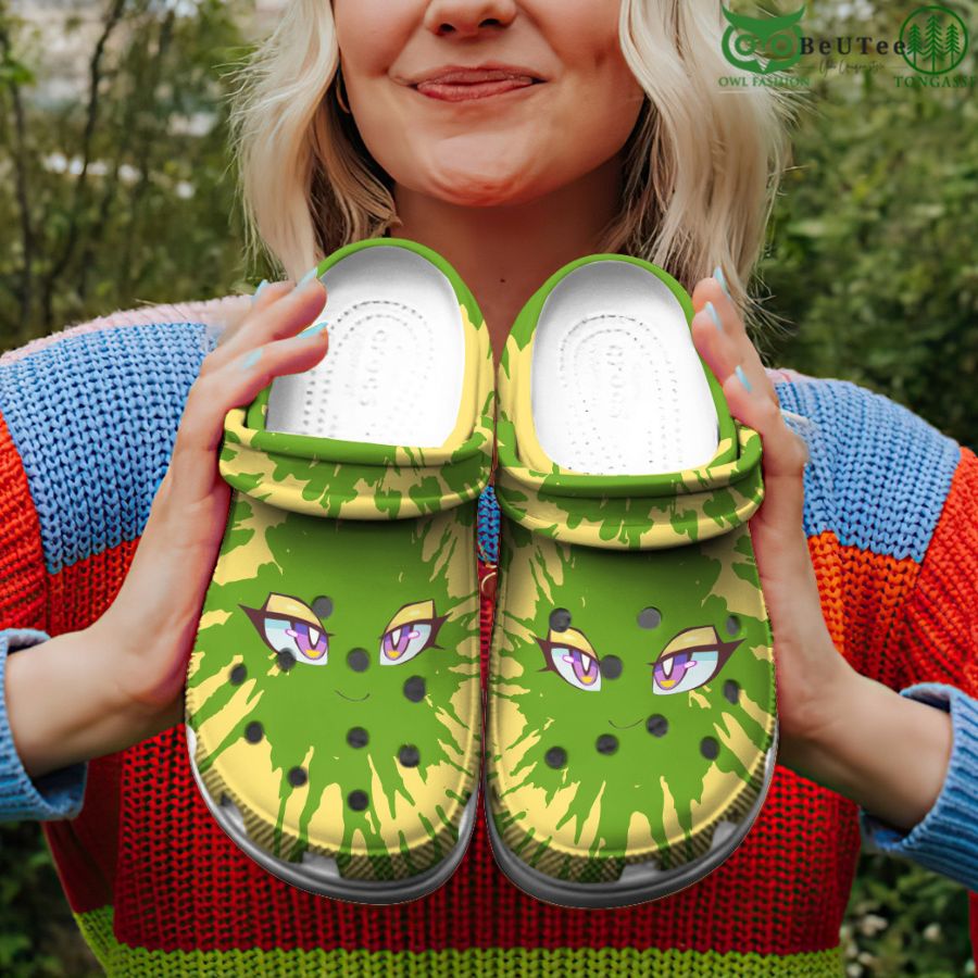 Shiny Roserade Tie Dye Face Crocs Pokemon