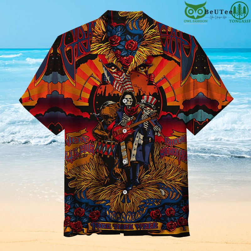 The Grateful Dead Fare Three Well Hawaiian Shirt