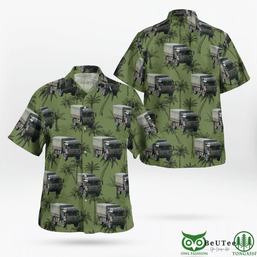 43 British Army MAN Logistics SV Hawaiian Shirt