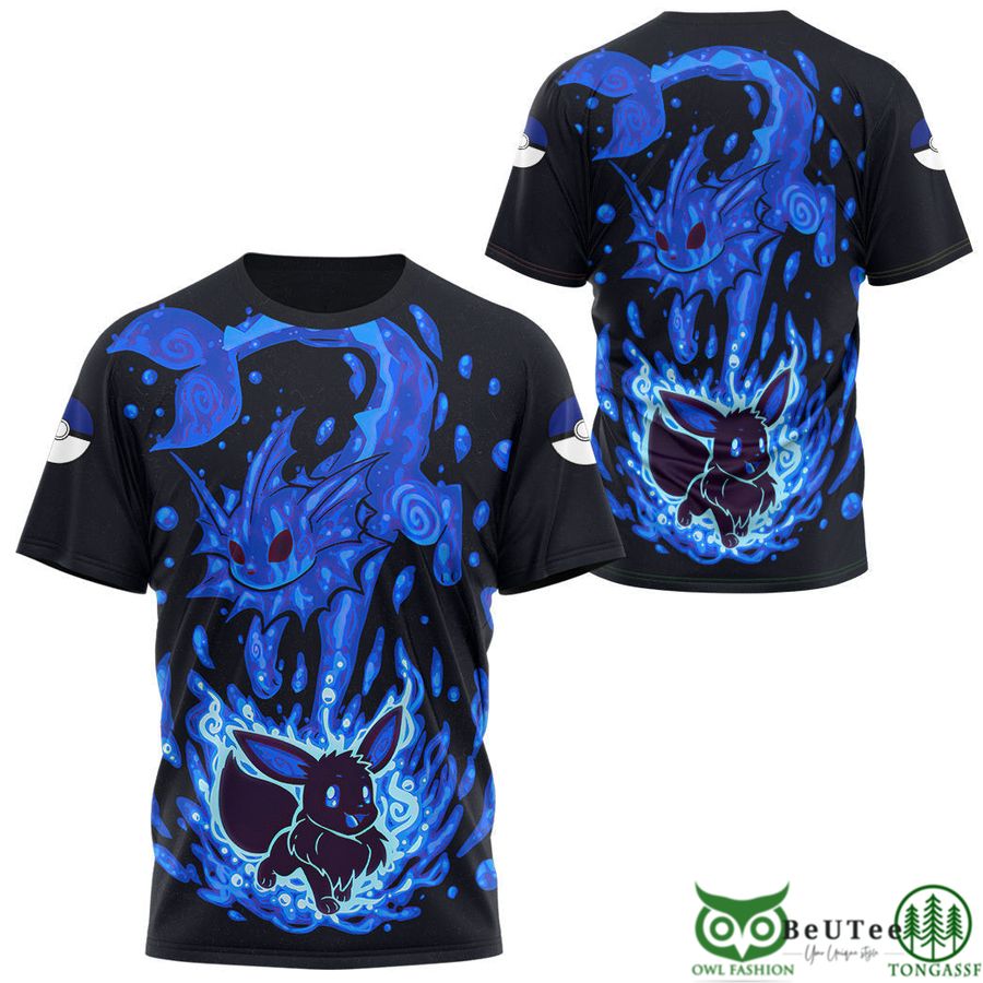 Evolve Vaporeon Custom T-Shirt Apparel