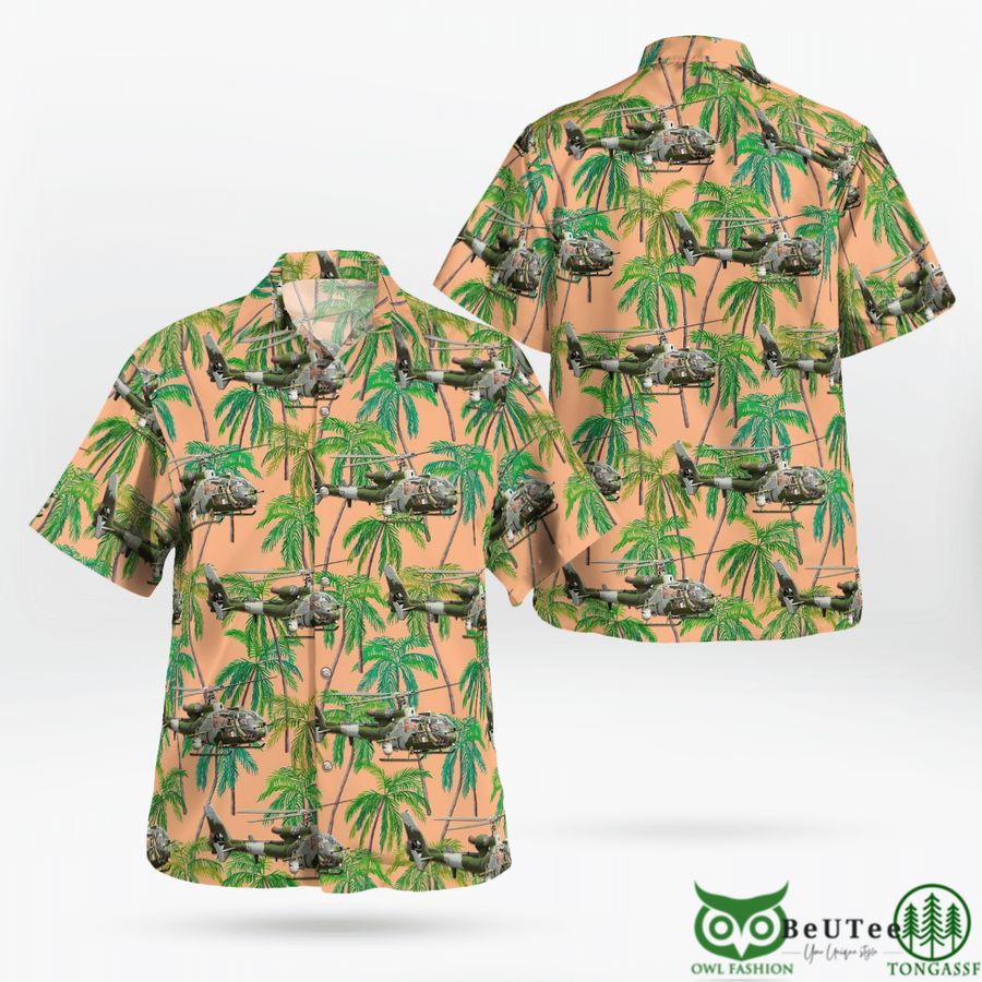 51 British Army Westland Gazelle AH1 Hawaiian Shirt