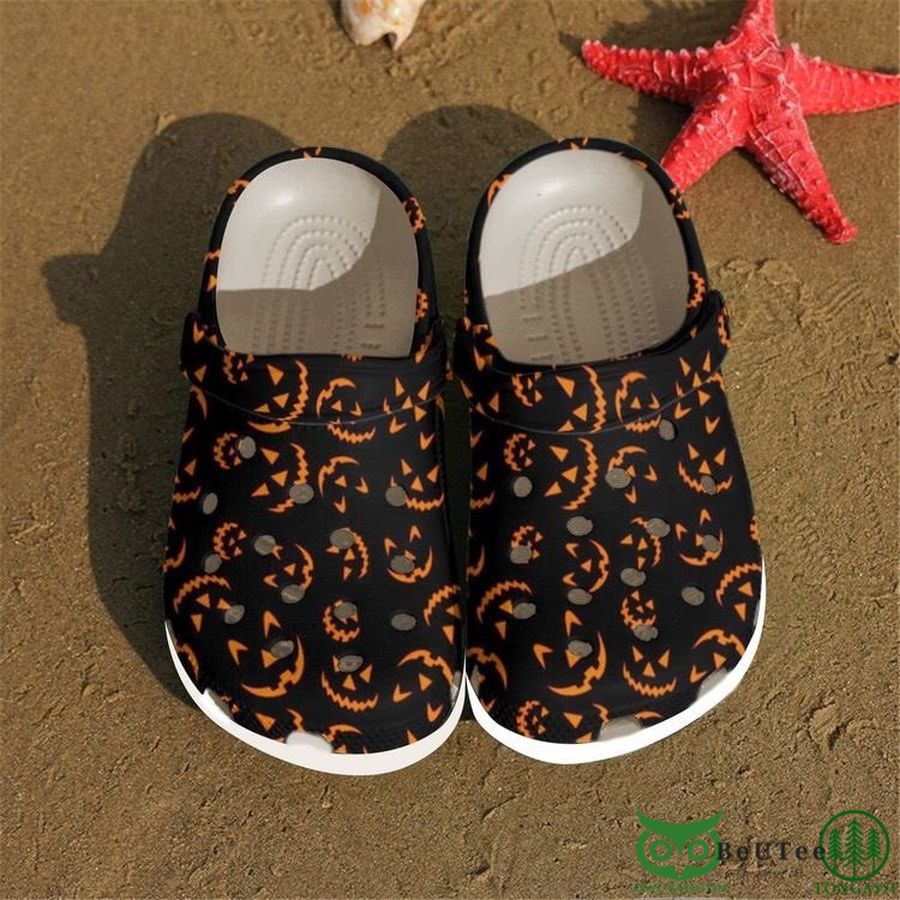 Limited Halloween Pumpkin Horror Face Clogs 