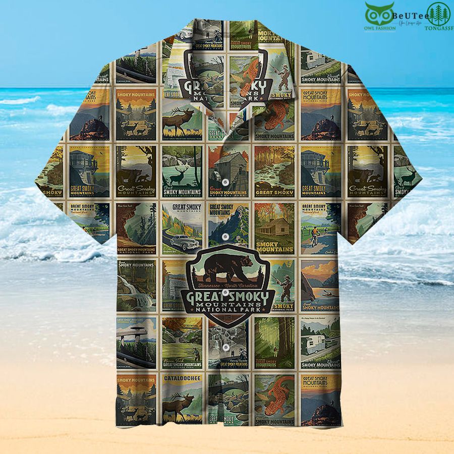 54 Destinations Great Smoky Mountains Hawaiian Shirt