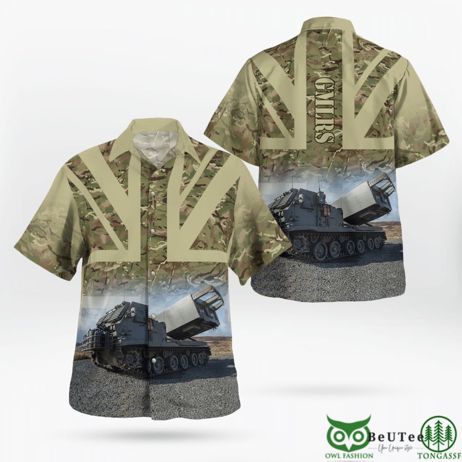 British Army Guided Multiple Launch Rocket System GMLRS Hawaiian Shirt