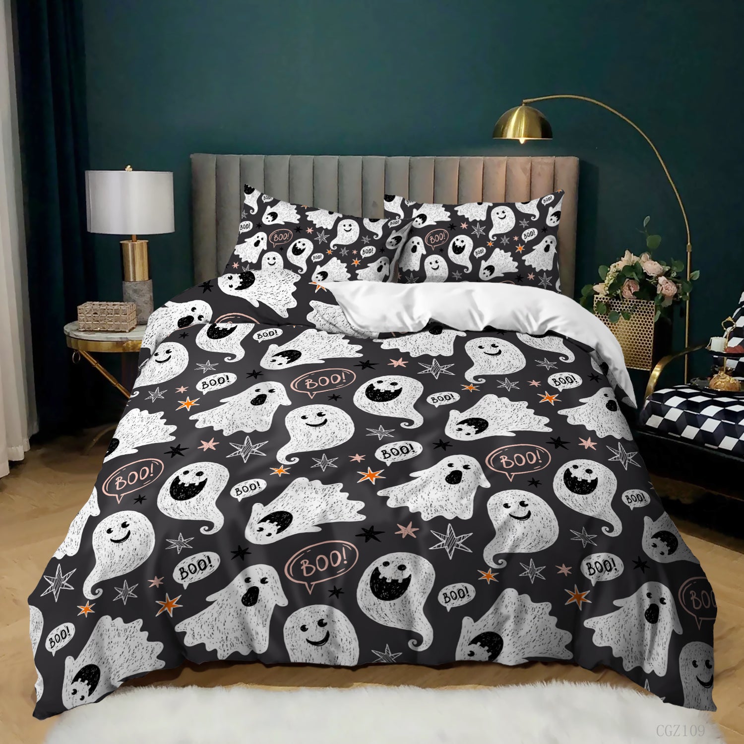 Cute Ghost Symbol Bedding set 
