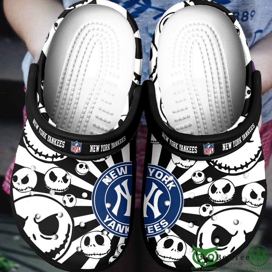 Custom Team Halloween Jack Skellington Black Clogs