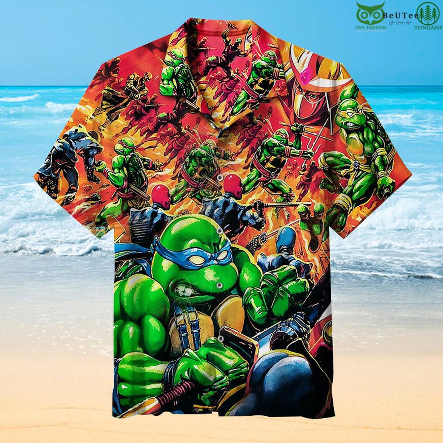64 The Amazing Ninja Turtles swag fighting Hawaiian Shirt