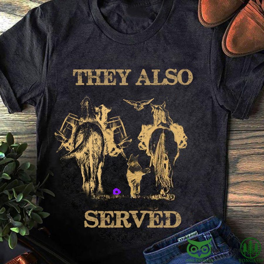 Animals Purple Poppy They Also Served Animals Sacrificed Remembrance 2D T-shirt