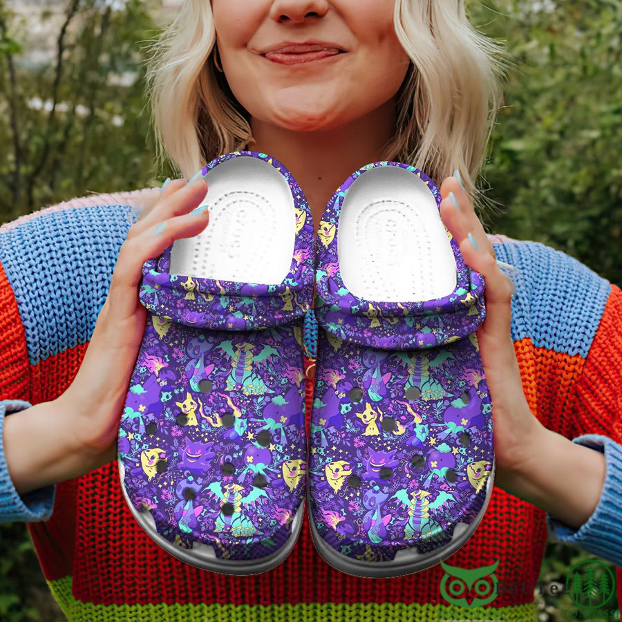 Ghost Type Pattern Custom Classic Clogs