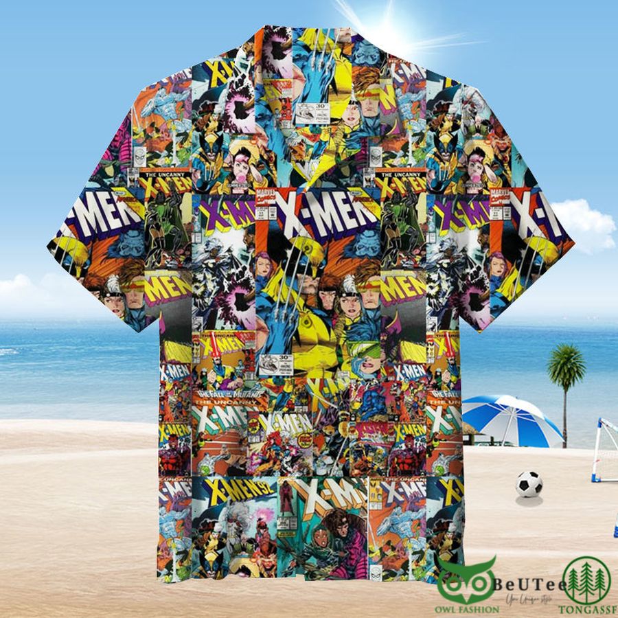 X-Men Comic Film Series Collage Hawaiian Shirt