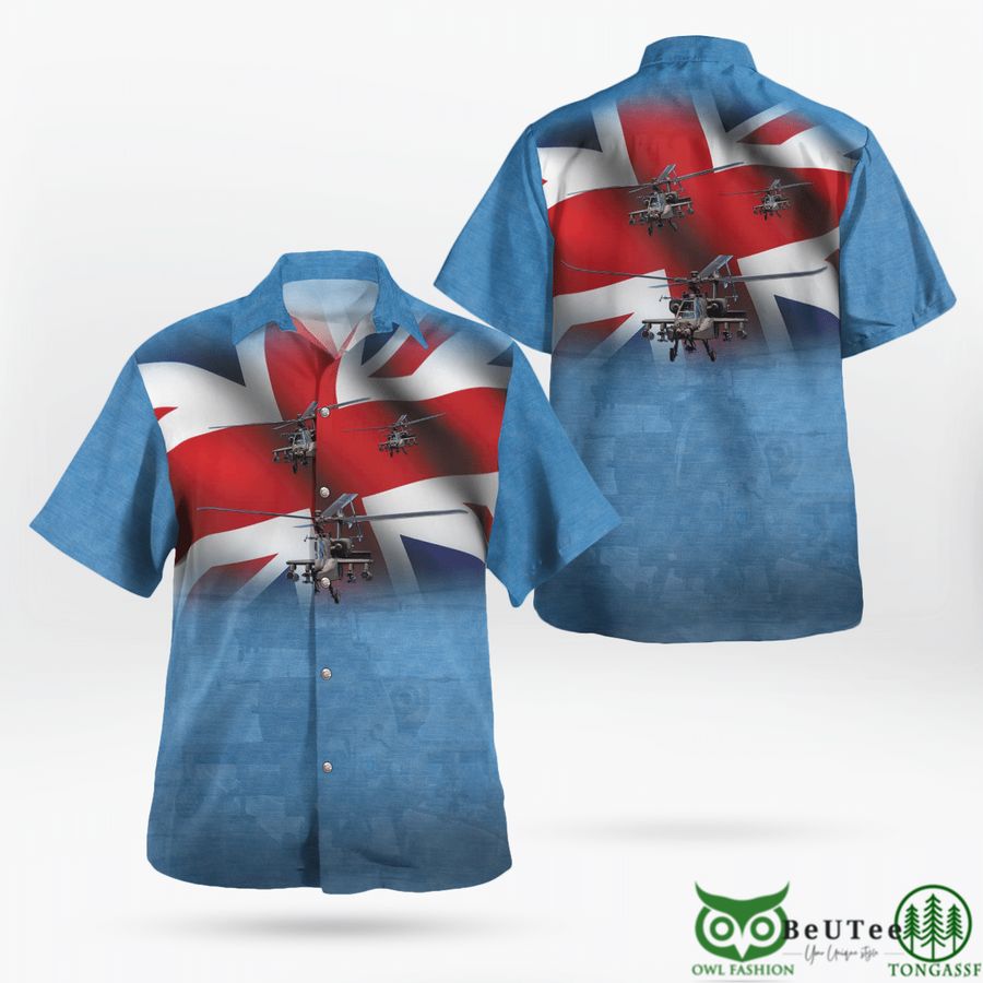 British Army AgustaWestland Apache Armed Forces Day Hawaiian Shirt