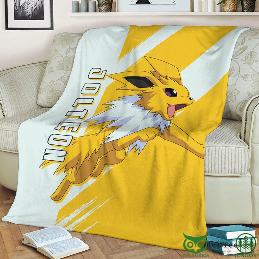 Anime PKM Jolteon Custom Soft Blanket