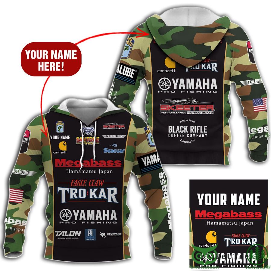 Personalized Race Tournament Megabass Japan Camo 3D Shirt