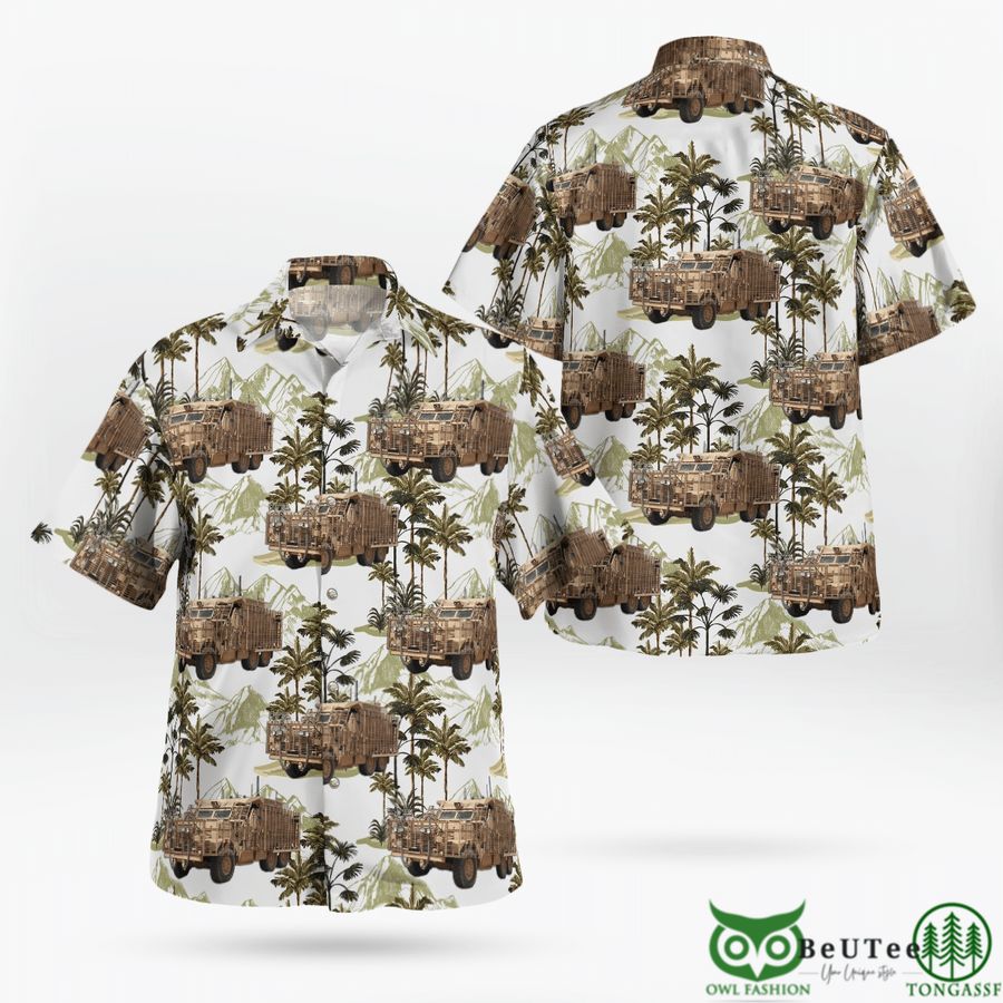 95 British Army Mastiff Hawaiian Shirt