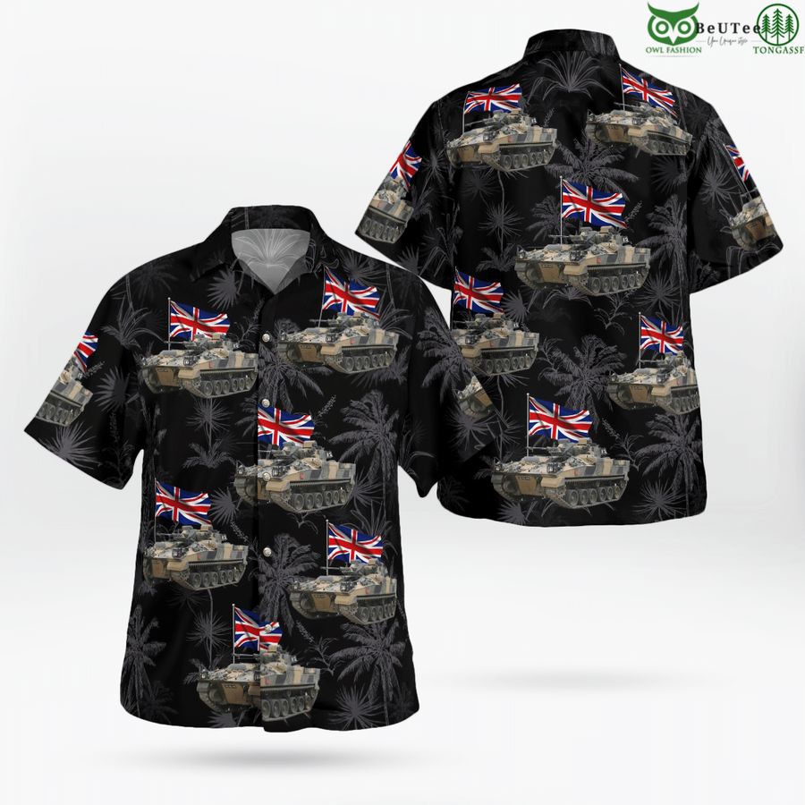 42 British Army Warrior Infantry Section Vehicle Hawaiian Shirt