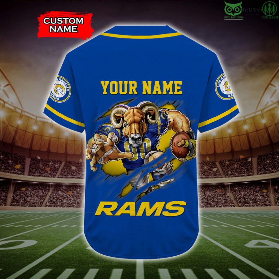 Los Angeles Rams Baseball Jersey NFL Fan Gifts Custom Name and