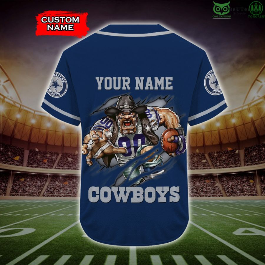 Dallas Cowboys Baseball Jersey NFL Fan Gifts Custom Name and Number -  Beuteeshop