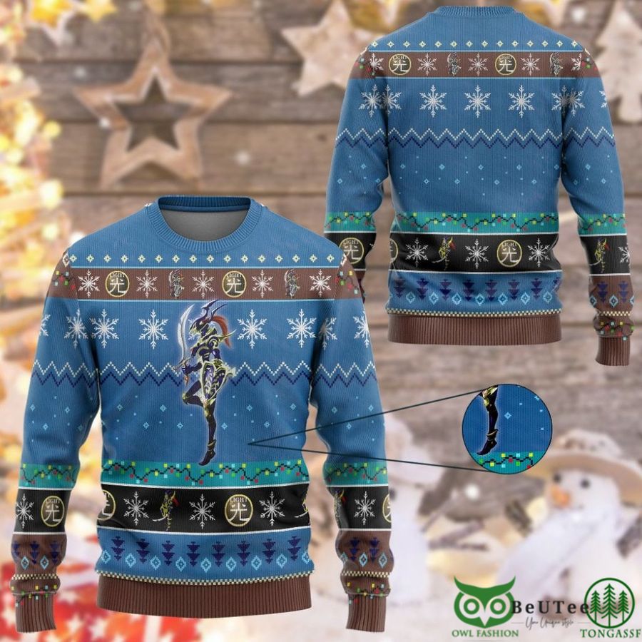 61 Anime YGO Black Luster Soldier Custom Imitation Knitted Ugly Sweater