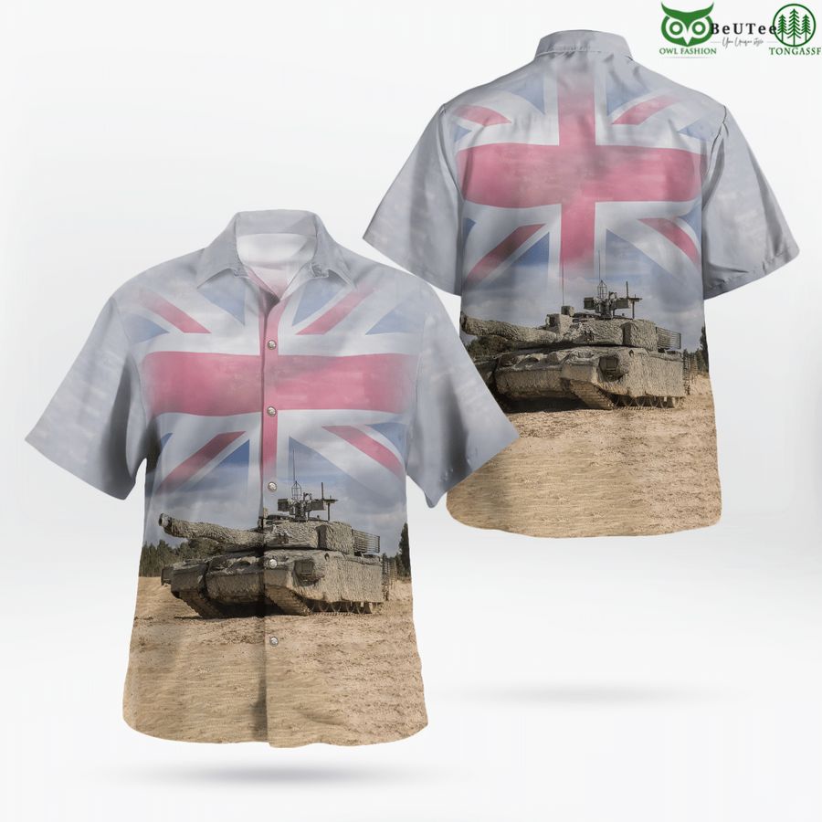 22 British Army Challenger Megatron Main Battle Tank Hawaiian Shirt