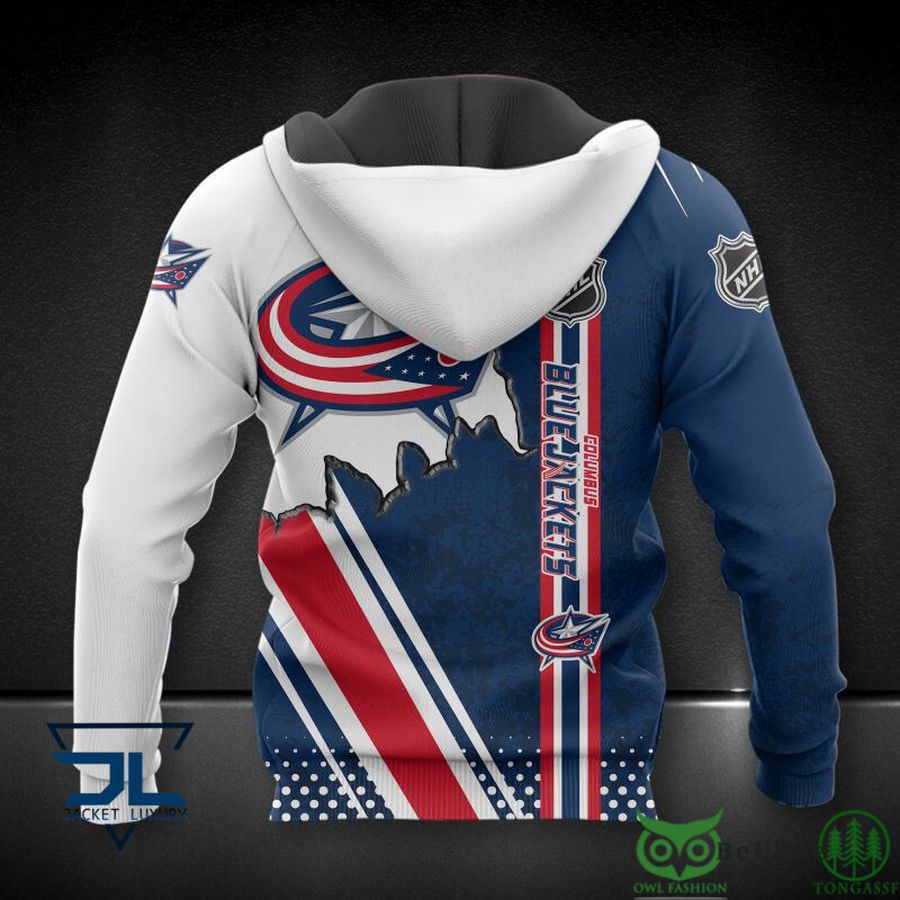 Columbus Blue Jackets NHL Custom Number And Name 3D Sweatshirt For