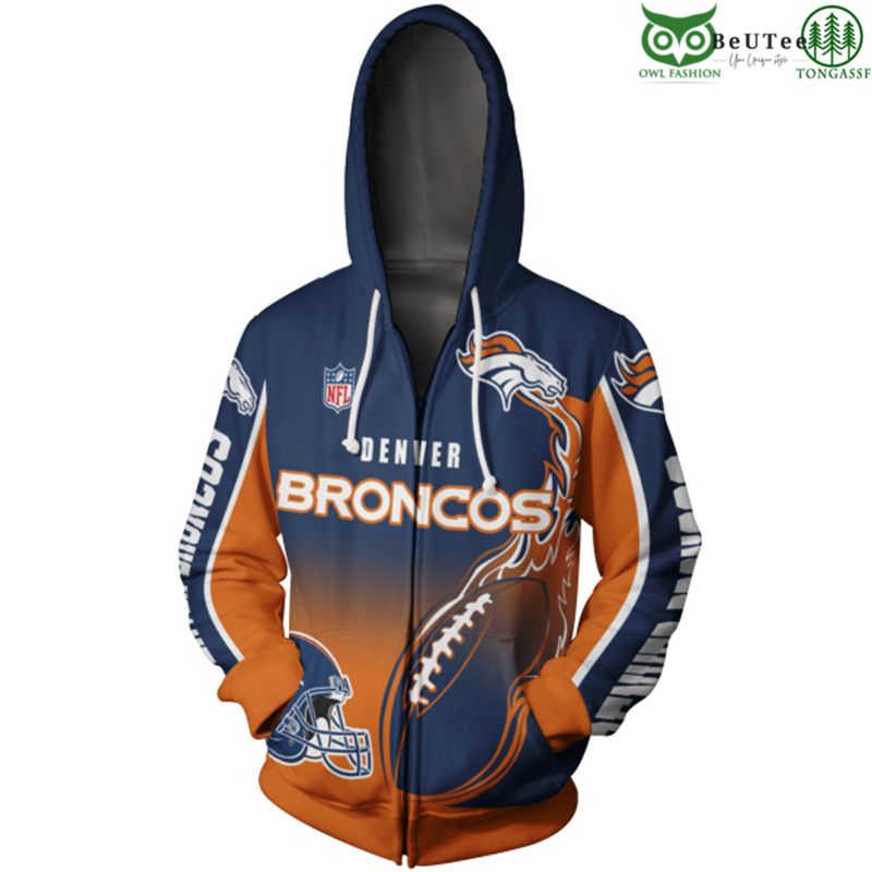 Denver Broncos NFL American Football League Champion 3D Hoodie
