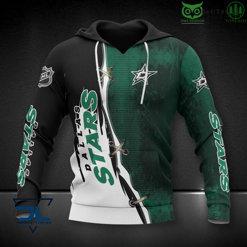Dallas Stars Ice Hockey Team NHL 3D Hoodie Sweatshirt Jacket
