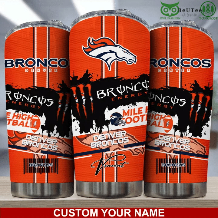 Broncos Denver Monster Energy Sponsor NFL Personalized Tumbler
