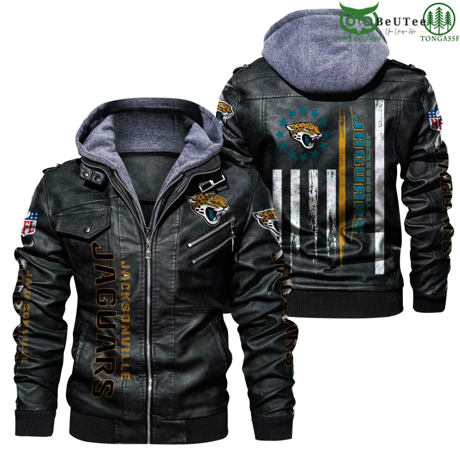 Jacksonville Jaguars NFL National Football League Leather Jacket