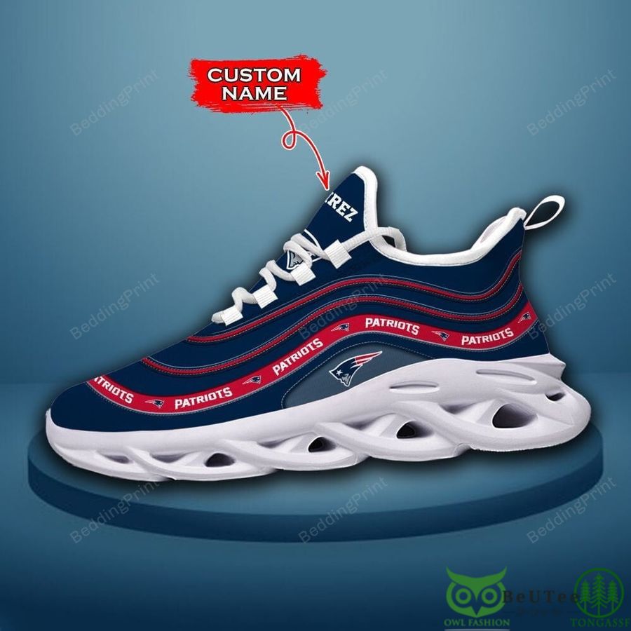 New England Patriots NFL Custom Name Max Soul Shoes