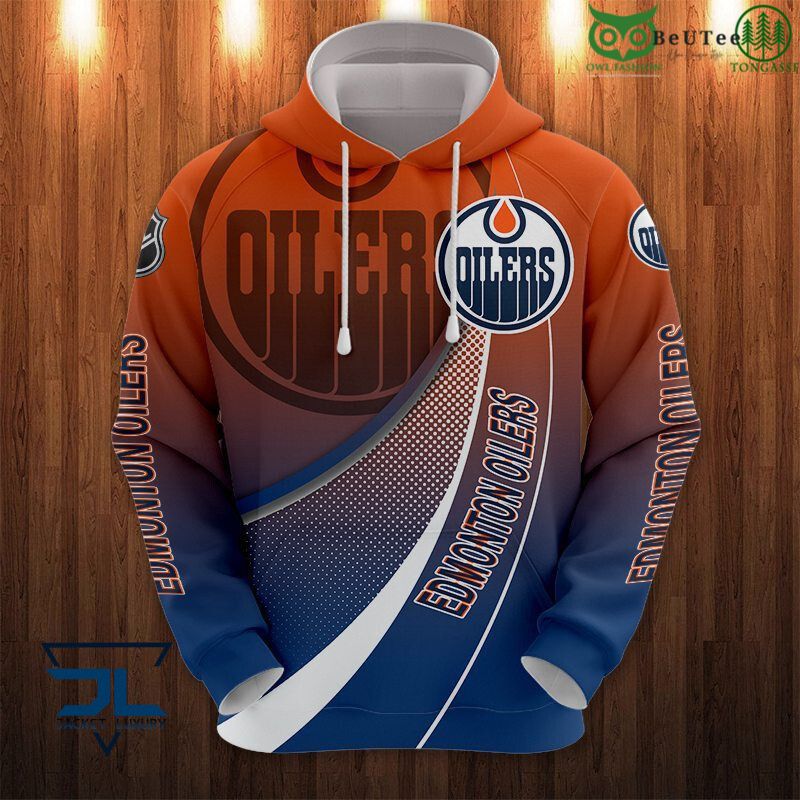 Ice Hockey Team Edmonton Oilers NHL 3D Hoodie Sweatshirt Jacket