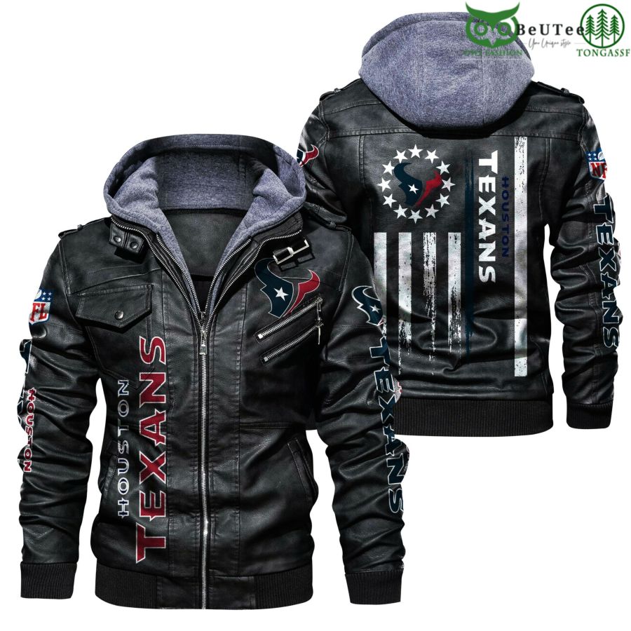 Houston Texans NFL National Football League Leather Jacket