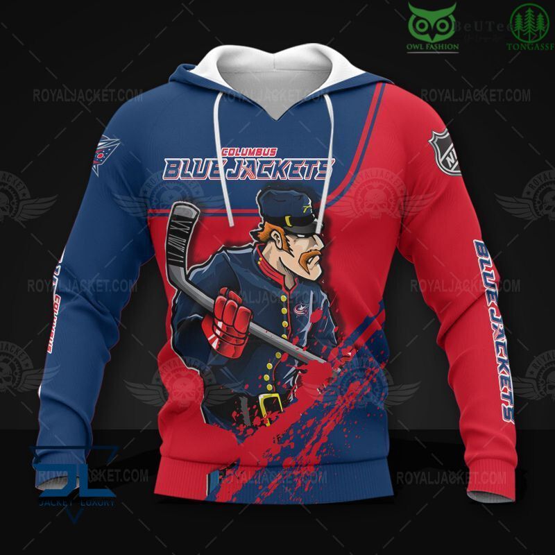 Ice Hockey Team NHL Columbus Blue Jacket 3D Hoodie Sweatshirt Jacket