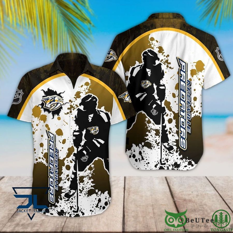 Nashville Predators NHL Splash Hawaiian Shirt